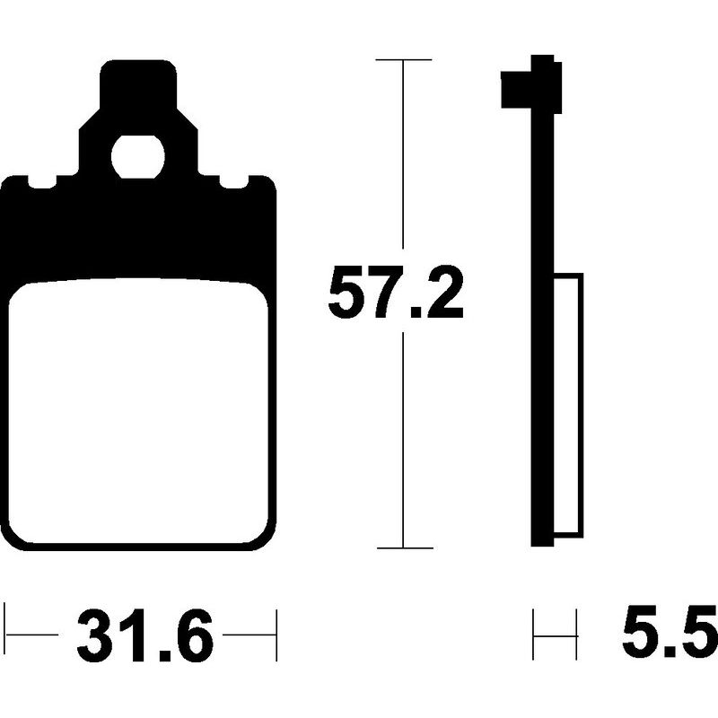 Plaquettes de frein TECNIUM Scooter organique - ME107