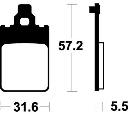 Plaquettes de frein TECNIUM Scooter organique - ME107