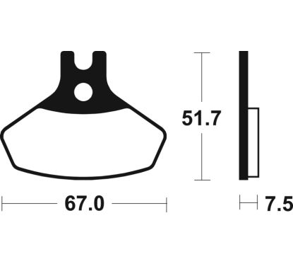 Plaquettes de frein TECNIUM Racing MX/Quad métal fritté - MOR407