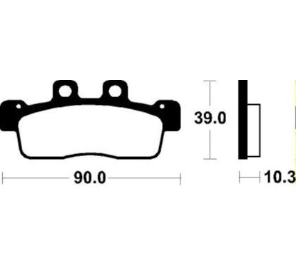 Plaquettes de frein TECNIUM Scooter organique - ME375