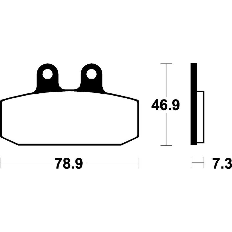 Plaquettes de frein TECNIUM Scooter organique - ME88