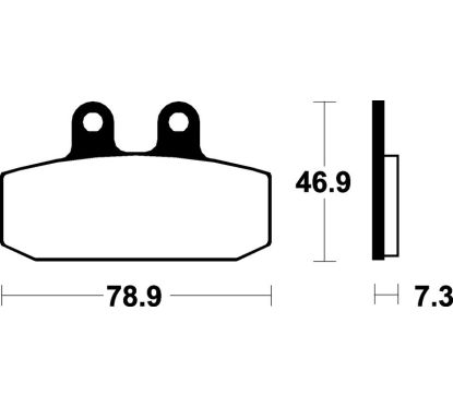Plaquettes de frein TECNIUM Scooter organique - ME88