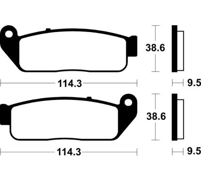 Plaquettes de frein TECNIUM Performance métal fritté - MF429