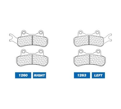 Plaquettes de frein CL BRAKES Quad métal fritté - 1263ATV1