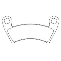 Plaquettes de frein CL BRAKES Quad métal fritté - 1229ATV1