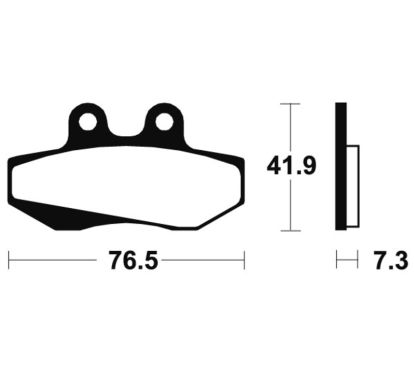 Plaquettes de frein TECNIUM route organique - MA152