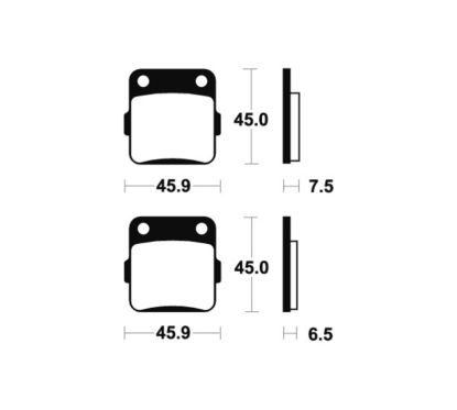 Plaquettes de frein TECNIUM MX/Quad métal fritté - MO62