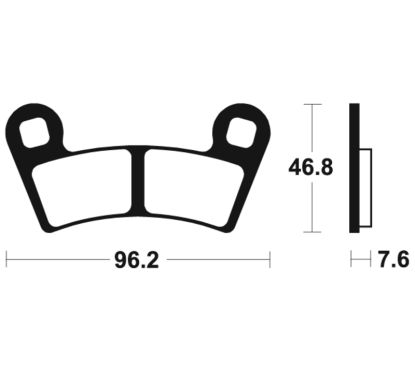 Plaquettes de frein TECNIUM MX/Quad métal fritté - MO398