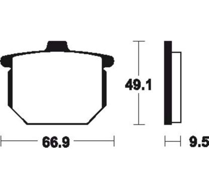 Plaquettes de frein TECNIUM route organique - MA17