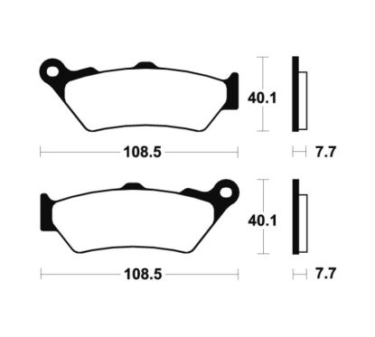 Plaquettes de frein TECNIUM MX/Quad métal fritté - MO174