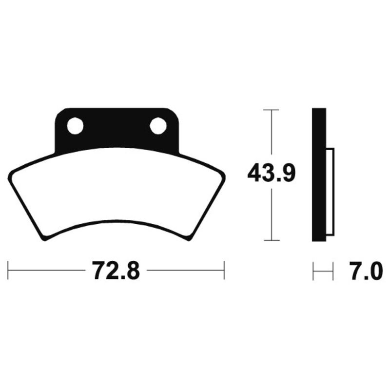 Plaquettes de frein TECNIUM MX/Quad métal fritté - MOA217