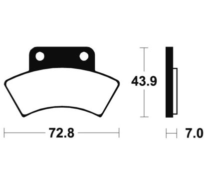 Plaquettes de frein TECNIUM MX/Quad métal fritté - MOA217