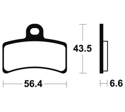 Plaquettes de frein TECNIUM route organique - MA315
