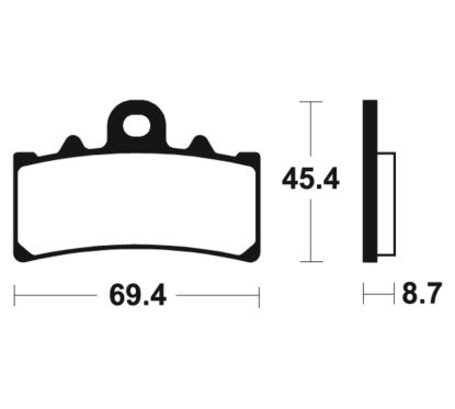 Plaquettes de frein TECNIUM route organique - MA377