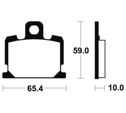 Plaquettes de frein TECNIUM route organique - MA47