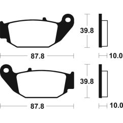 Plaquettes de frein TECNIUM MX/Quad métal fritté - MO415