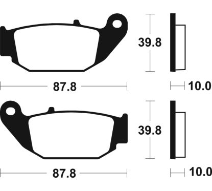 Plaquettes de frein TECNIUM MX/Quad métal fritté - MO415
