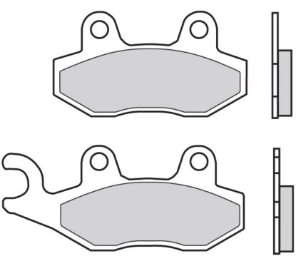Plaquettes de frein BREMBO Scooter carbone céramique - 07076CC