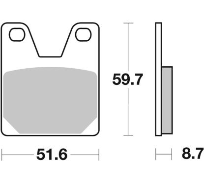 Plaquettes de frein BREMBO route métal fritté - 07YA38SP