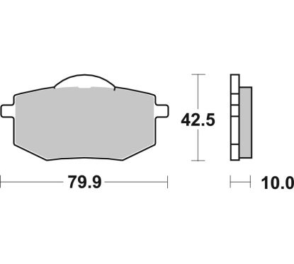 Plaquettes de frein BREMBO route carbone céramique - 07YA1909