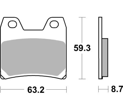 Plaquettes de frein BREMBO route métal fritté - 07YA40SP