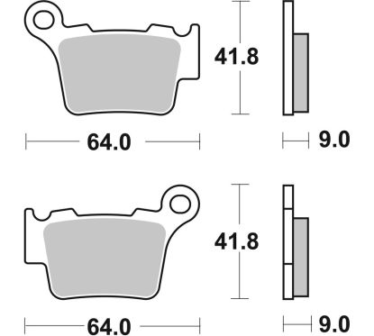Plaquettes de frein BREMBO Off-Road TT carbone céramique - 07BB27TT