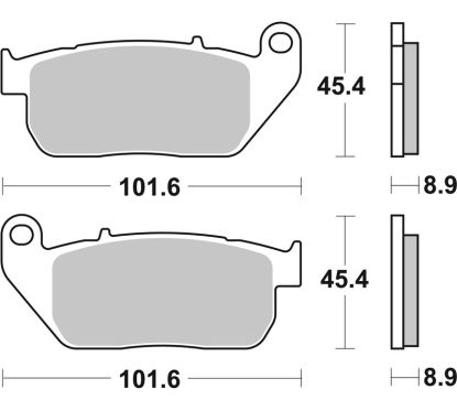 Plaquettes de frein BREMBO route métal fritté - 07HD13SA
