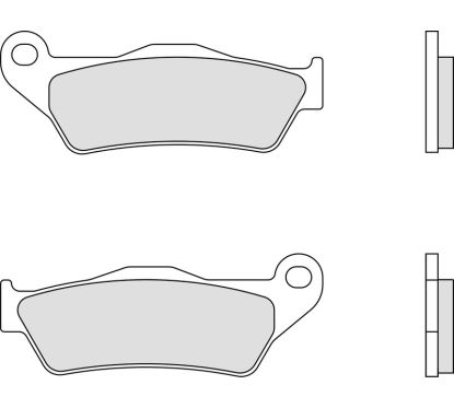 Plaquettes de frein BREMBO Scooter carbone céramique - 07001