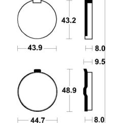 Plaquettes de frein TECNIUM route organique - MA24