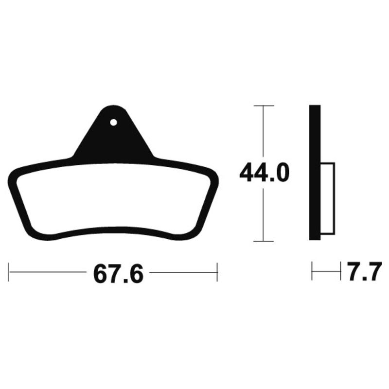 Plaquettes de frein TECNIUM MX/Quad métal fritté - MO258
