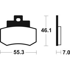 Plaquettes de frein TECNIUM Maxi Scooter métal fritté - MSS276