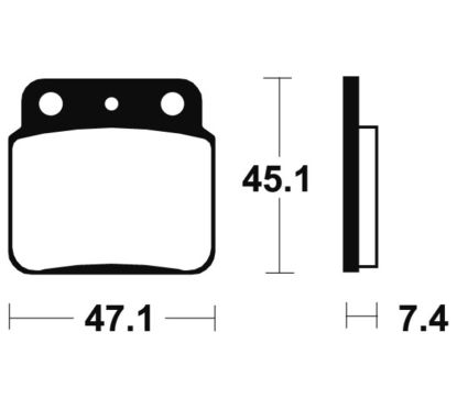 Plaquettes de frein TECNIUM Racing MX/Quad métal fritté - MOR149