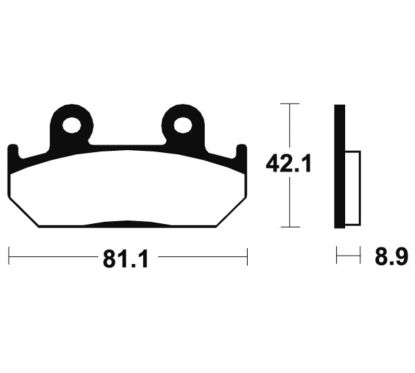 Plaquettes de frein TECNIUM Performance métal fritté - MF93