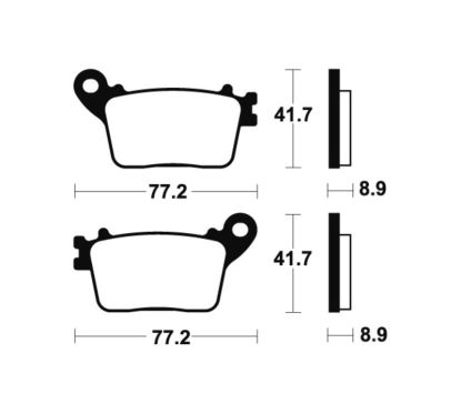 Plaquettes de frein TECNIUM Performance métal fritté - MR334