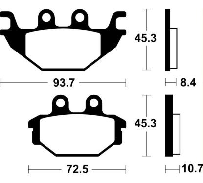 Plaquettes de frein TECNIUM Performance métal fritté - MR430