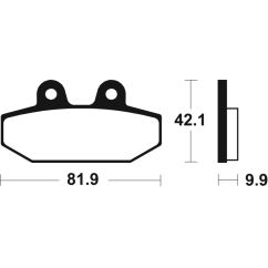 Plaquettes de frein TECNIUM Performance métal fritté - MR449