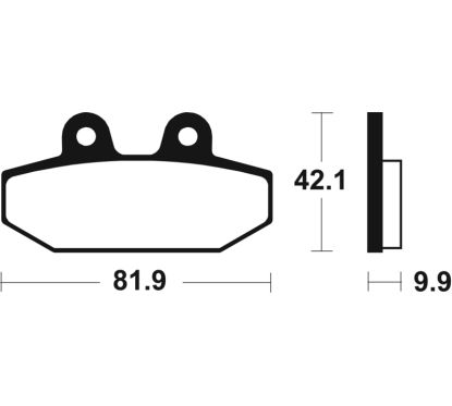 Plaquettes de frein TECNIUM Performance métal fritté - MR449