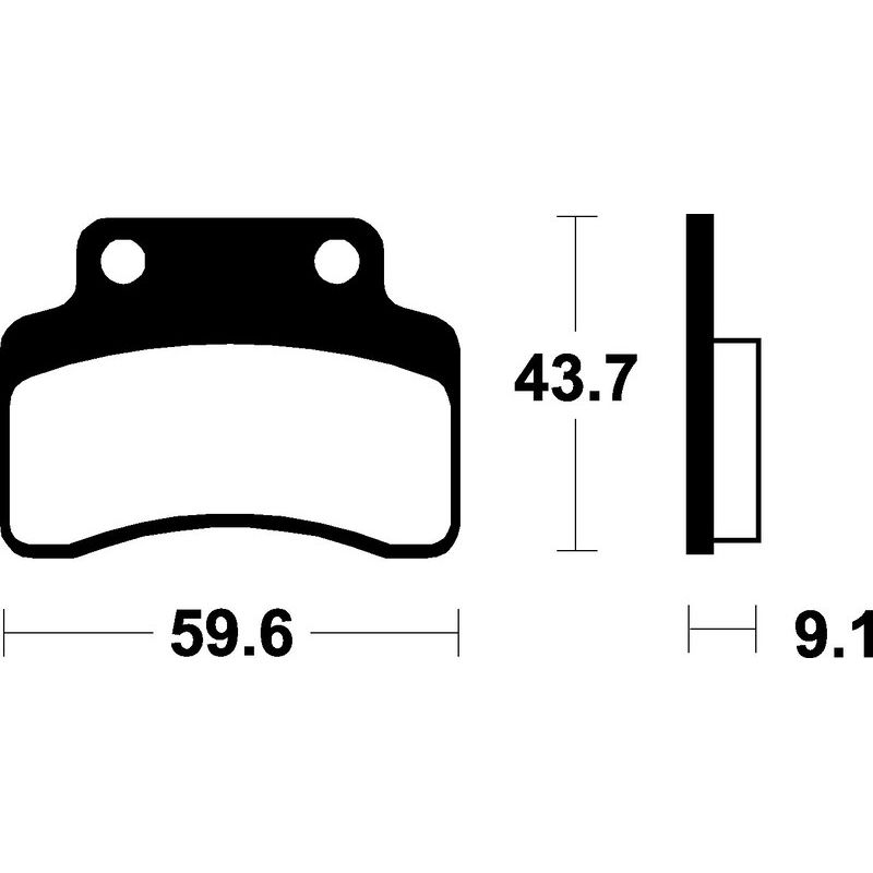 Plaquettes de frein TECNIUM Scooter organique - ME223