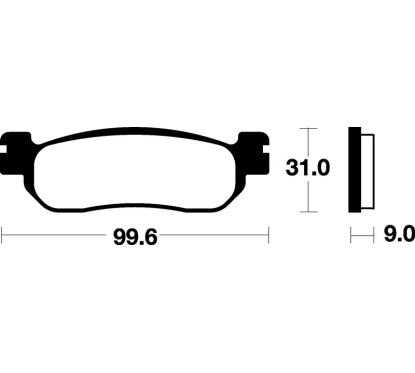 Plaquettes de frein TECNIUM Scooter organique - ME228