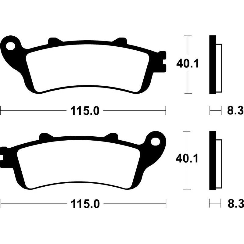 Plaquettes de frein TECNIUM Scooter organique - ME235