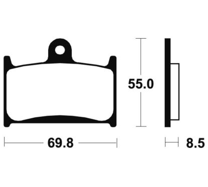 Plaquettes de frein TECNIUM Performance métal fritté - MF124