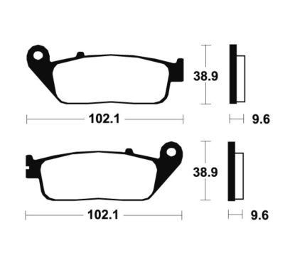 Plaquettes de frein TECNIUM Performance métal fritté - MF200