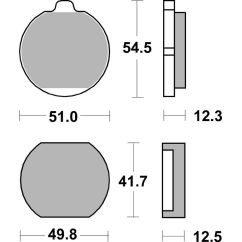 Plaquettes de frein BREMBO route carbone céramique - 07KA0122