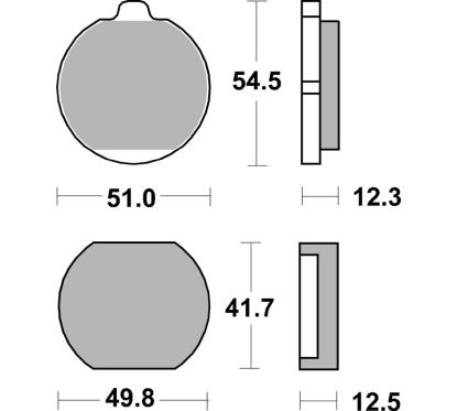 Plaquettes de frein BREMBO route carbone céramique - 07KA0122