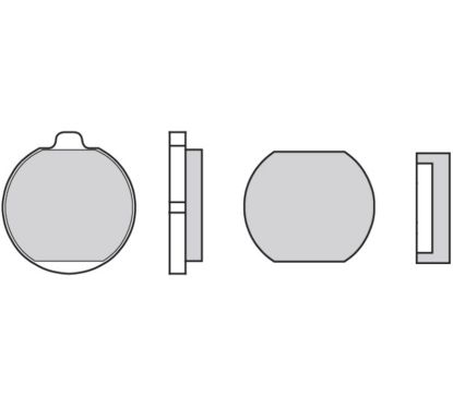 Plaquettes de frein BREMBO route carbone céramique - 07KA0122