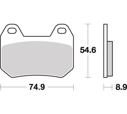Plaquettes de frein BREMBO route carbone céramique - 07BB2507