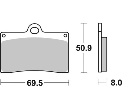 Plaquettes de frein BREMBO route carbone céramique - 07BB1507