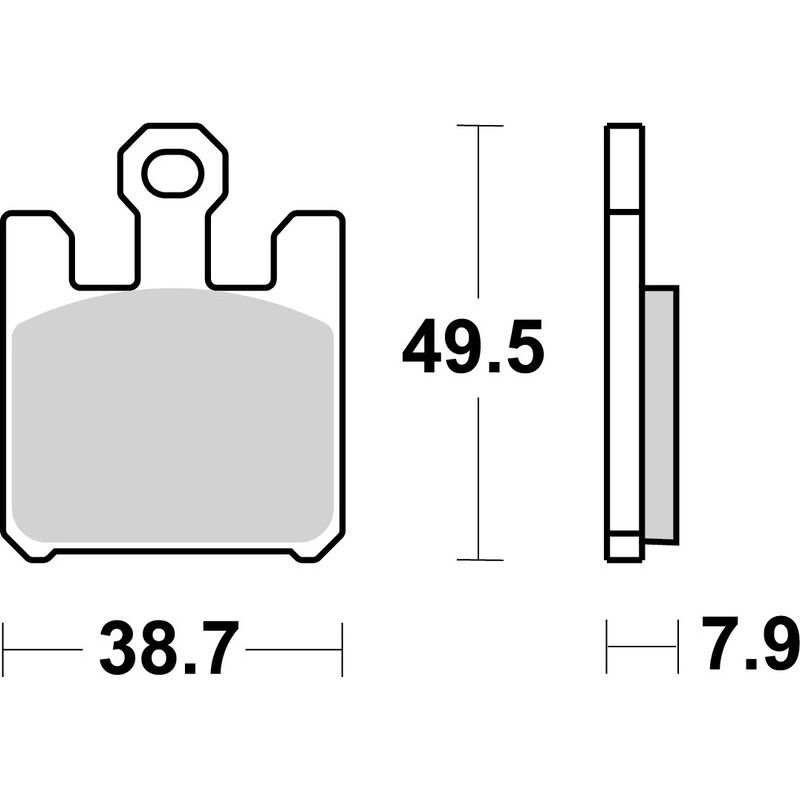 Plaquettes de frein BREMBO route métal fritté - 07SU26SA