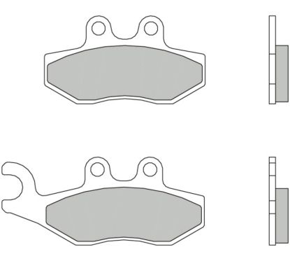 Plaquettes de frein BREMBO Scooter carbone céramique - 07056