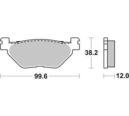 Plaquettes de frein BREMBO Scooter métal fritté - 07052XS